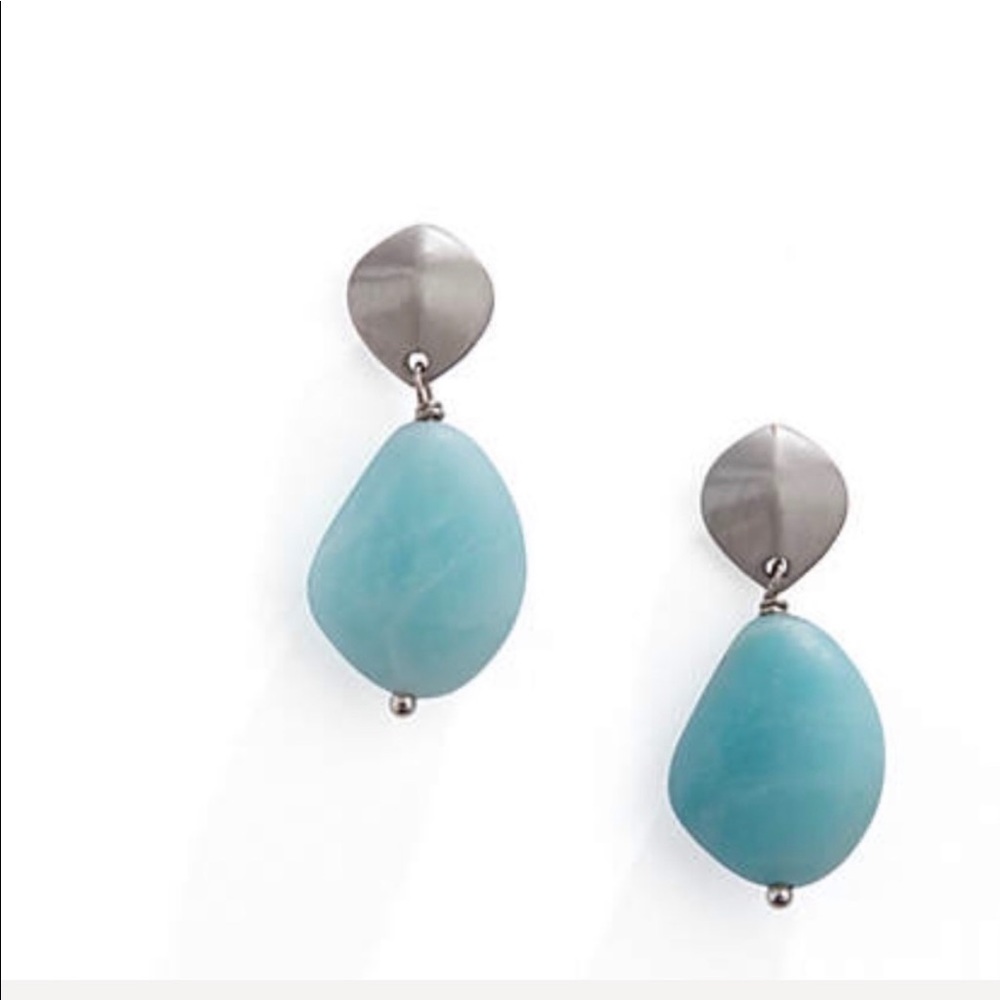 J.jill pure jill amazonite drop earring